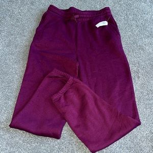 New with tag Girls maroon sweat pants